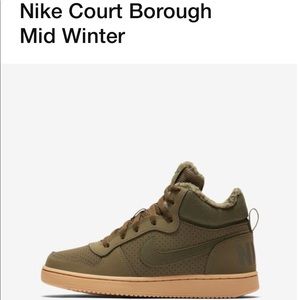 Nike Court Borough Mid - Boy’s - Olive